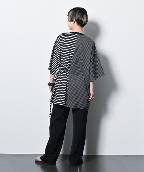 tシャツ ONESIDE GATHER TOP：カットソー レディース CITYSHOP tシャツ ONESIDE GATHER TOP：カットソー レディース