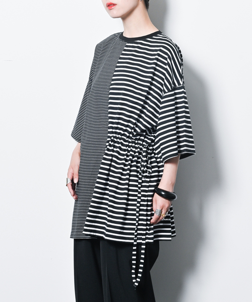 CITYSHOP tシャツ ONESIDE GATHER TOP：カットソー レディース
