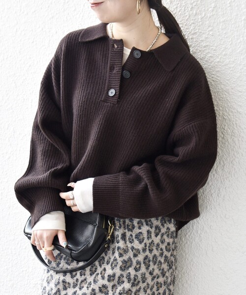 SHIPS any ニット セーター 「手洗い可能」AQUA カシミヤ ミックス