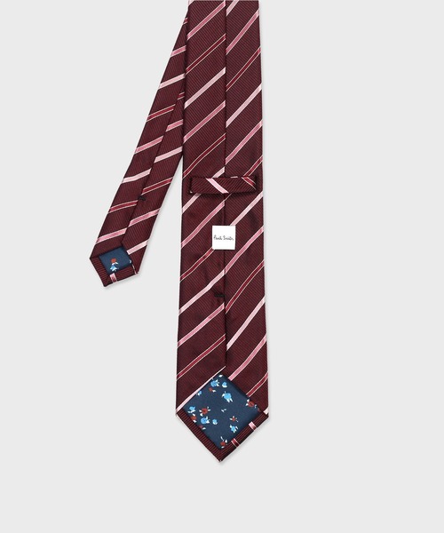 【未使用】ポールスミス グラデーションレジメンタル ネクタイ ネイビー 高級 Paul Smith ネクタイ グラデーションカラー レジメンタルタイ