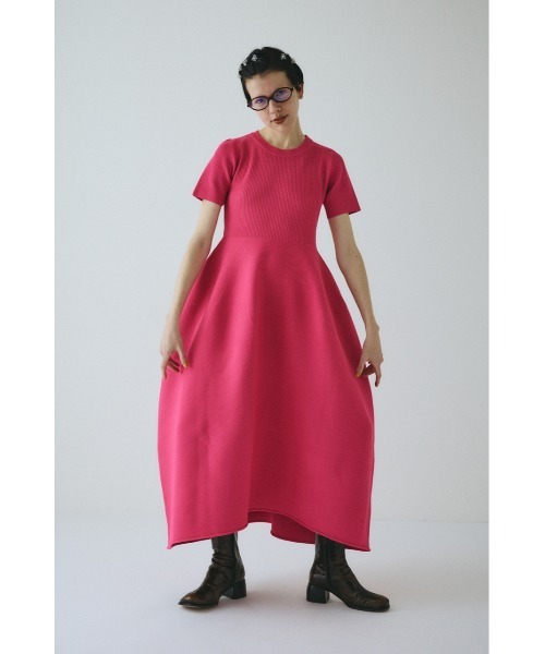 HeRIN.CYE ワンピース 半袖 Volume knit dress ボリュームニットドレス