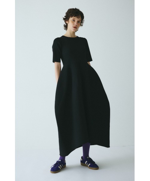 【美品】HeRIN.CYE Volume knit dress ワンピース HeRIN.CYE ワンピース 半袖 Volume knit dress ボリュームニットドレス