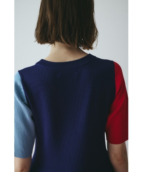 HeRIN.CYE ワンピース 半袖 Volume knit dress ボリュームニットドレス