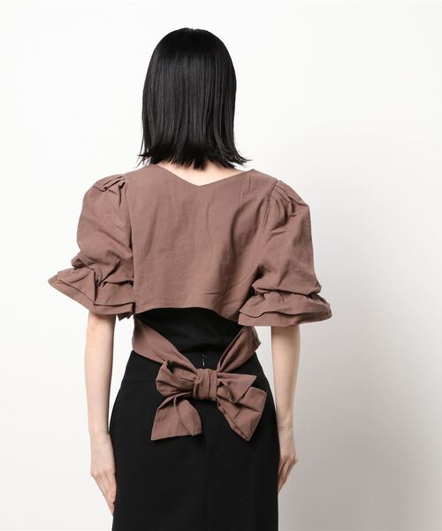 「CALNAMUR」 半袖ブラウス FREE ホワイト レディース_画像3