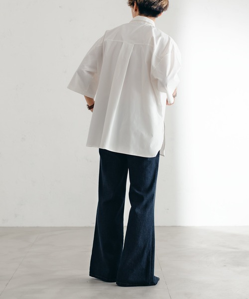 「epnok」 ブーツカットデニムパンツ LARGE ダークインディゴブルー メンズ