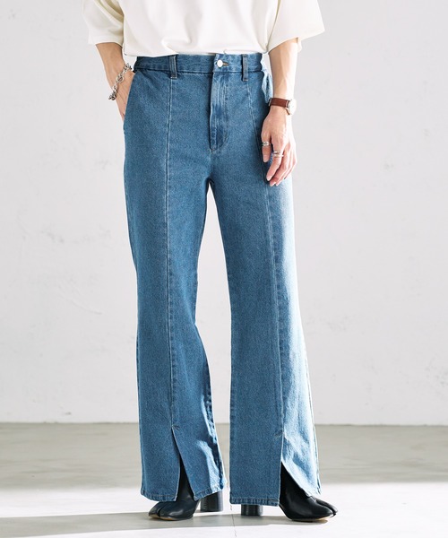 「epnok」 ブーツカットデニムパンツ LARGE ダークインディゴブルー メンズ