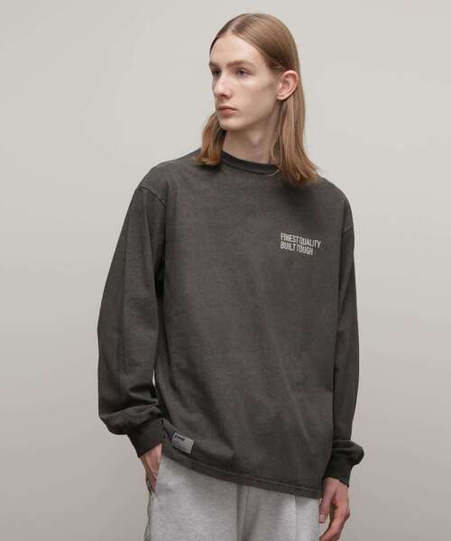 「schott」 長袖Tシャツ M ベージュ メンズ