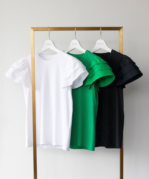 「ELFRANK」 ノースリーブトップス FREE ブラック レディース_画像4