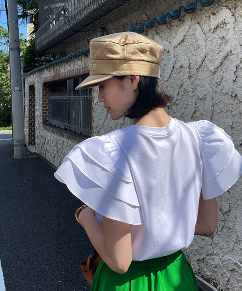 「ELFRANK」 ノースリーブトップス FREE ブラック レディース_画像7