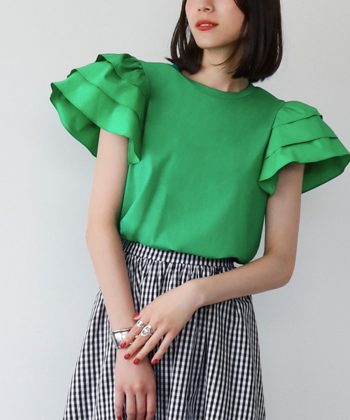 「ELFRANK」 ノースリーブトップス FREE ブラック レディース_画像8