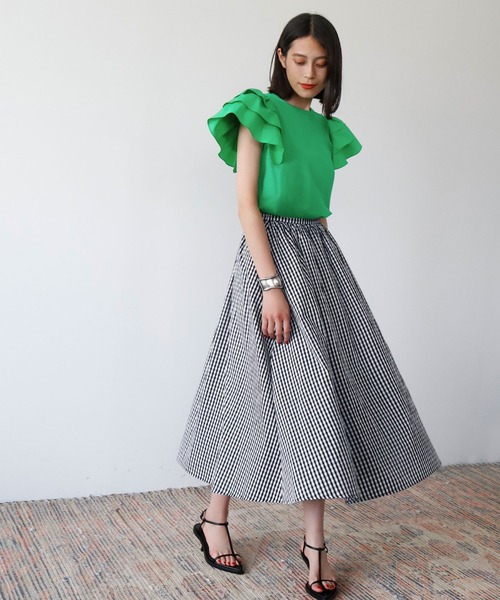 「ELFRANK」 ノースリーブトップス FREE ブラック レディース_画像9