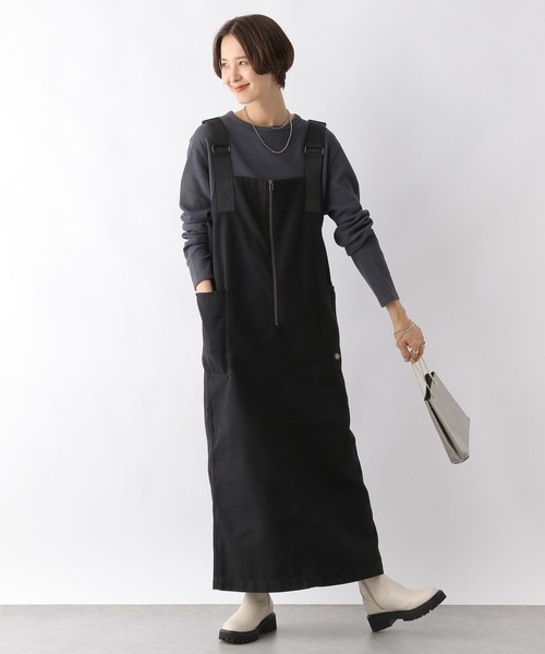 LEPSIM（レプシィム） 「Dickies」サロペットスカート FREE ブラック