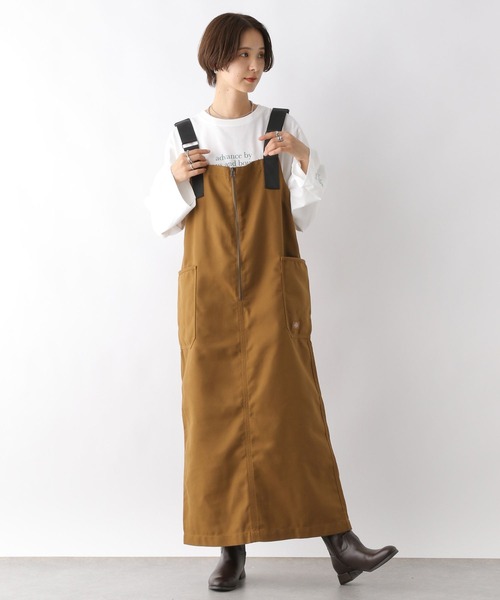 LEPSIM（レプシィム） 「Dickies」サロペットスカート FREE ブラック