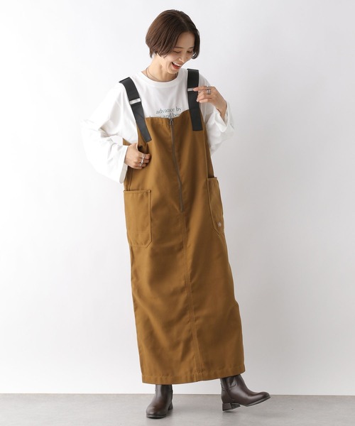 LEPSIM（レプシィム） 「Dickies」サロペットスカート FREE ブラック