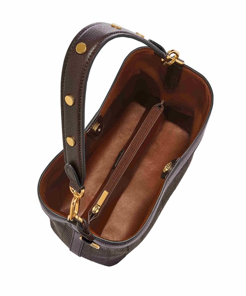FOSSIL サッチェル ブラウンレザー ショルダーバッグ FOSSIL サッチェル ブラウンレザー ショルダーバッグ - メルカリ