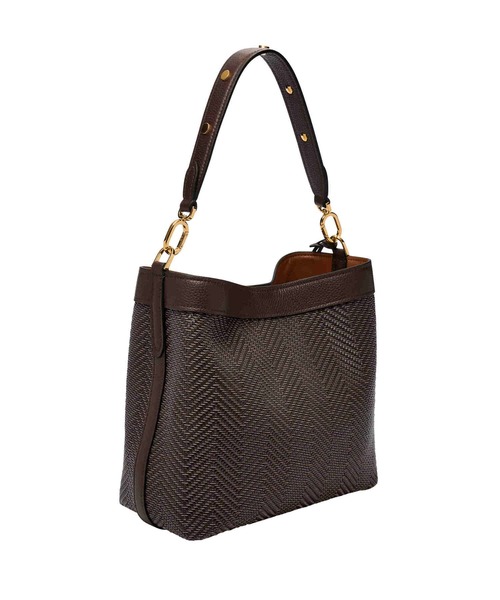【新品タグ付き】FOSSIL フォッシル レザーxスエード 2wayトートバッグ FOSSIL（フォッシル） ショルダーバッグ バッグ 肩かけバッグ