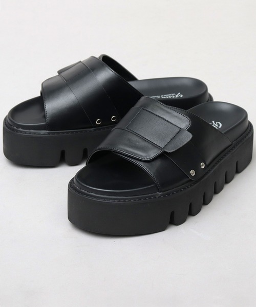 「glabella」 サンダル L ブラック メンズ_画像2