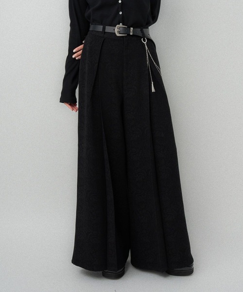 HARE パンツ VINTAGEジャガードワイドパンツ(HARE) レディース