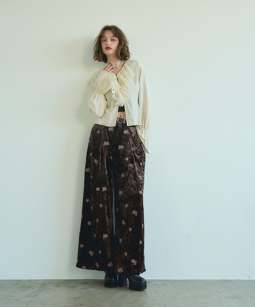 HARE（ハレ） ワイドパンツ パンツ VINTAGEジャガードワイドパンツ