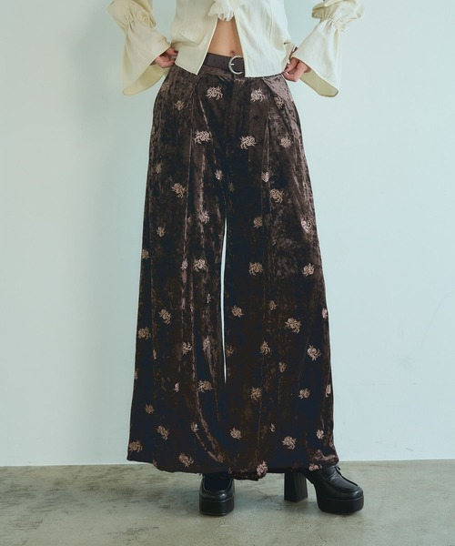 HARE（ハレ） ワイドパンツ パンツ VINTAGEジャガードワイドパンツ