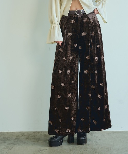 HARE（ハレ） ワイドパンツ パンツ VINTAGEジャガードワイドパンツ