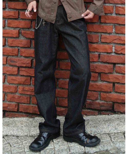 Noen（ノエン） デニムパンツ LARGE ブラック メンズ : ZOZOTOWN Yahoo