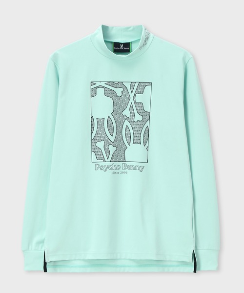 tシャツ 「GOLF」オリジナル総柄アートワーク モックネックＴシャツ メンズ_15