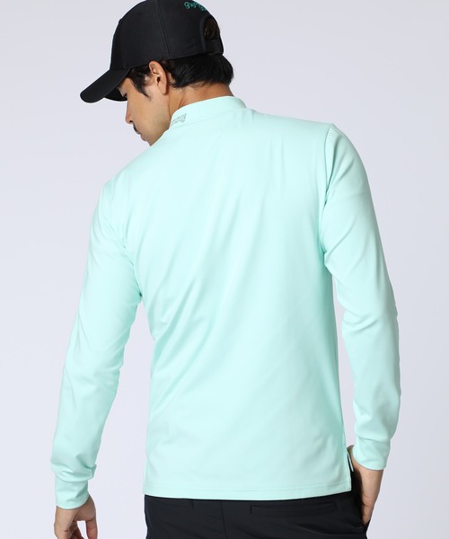 tシャツ 「GOLF」オリジナル総柄アートワーク モックネックＴシャツ メンズ_13