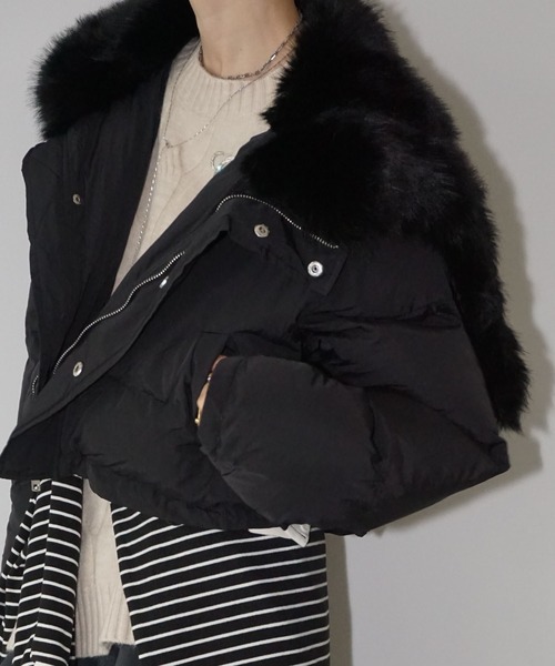 chuclla（チュクラ） ダウンコート ダウンジャケット フード変形ファー