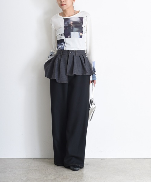 Eimee Law（エイミーロウ） パンツ アシメスカート レイヤードパンツ