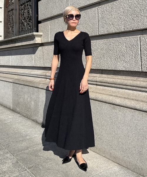 JENNE」 半袖ワンピース MEDIUM ネイビー レディース : ZOZOTOWN Yahoo