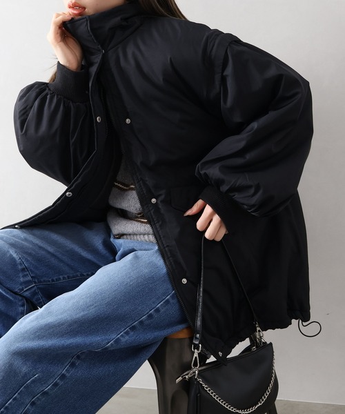 SpRay（スプレイ） ダウンコート ダウンジャケット 袖取り外し中綿