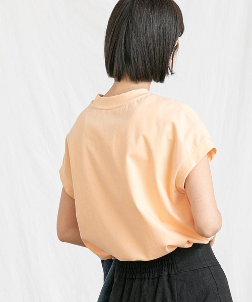 「Gready Brilliant」 「tribecca」半袖カットソー FREE チャコールグレー レディース_画像4