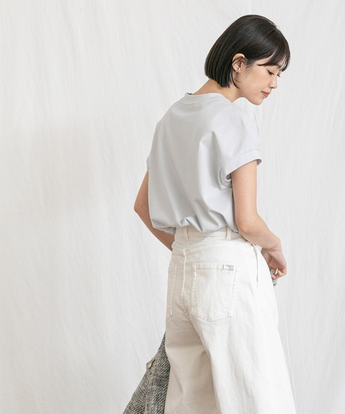 「Gready Brilliant」 「tribecca」半袖カットソー FREE チャコールグレー レディース_画像9