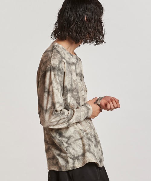 NO ID.（ノーアイディー） tシャツ mlt5437- UnevenプリントサーマルPO