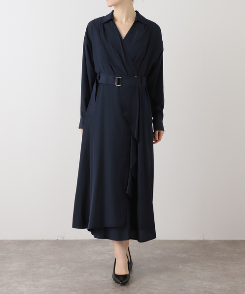 LaTotalite 【洗える】カシュクールワンピース　ピンクB La TOTALITE（ラ トータリテ） ワンピース 「洗える」カシュクール