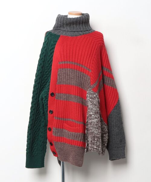 kolor（カラー） タートルネックニット 3 グレー メンズ : ZOZOTOWN