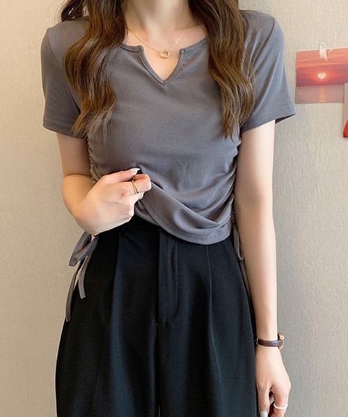 「HALEY PESCA」 半袖カットソー MEDIUM グレー レディース_画像4