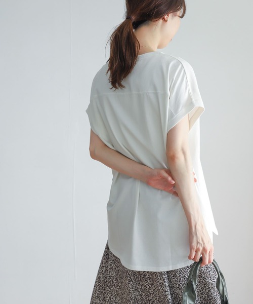 「URBAN RESEARCH DOORS」 半袖カットソー MEDIUM ブルー レディース_画像4