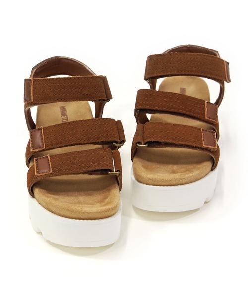 「Minnetonka」 フラットサンダル 8 ブラック レディース_画像5