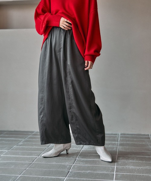 Cygne サテンコクーンパンツ シーニュ cygne サテンコクーンパンツ