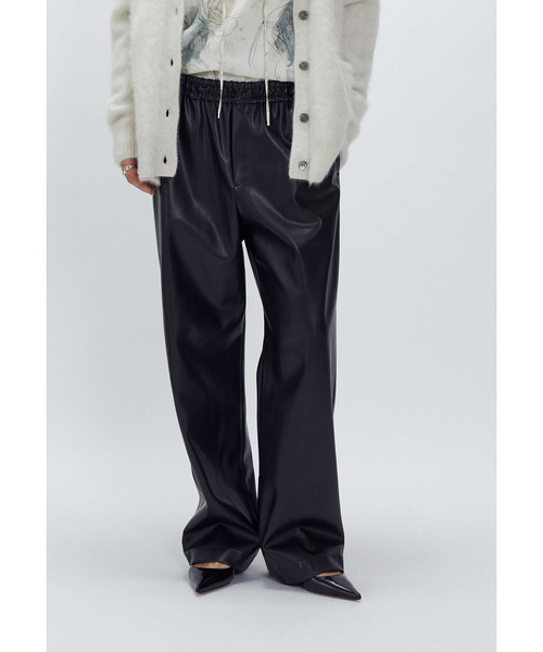 1er Arrondissement パンツ フェイクレザーパンツ レディース