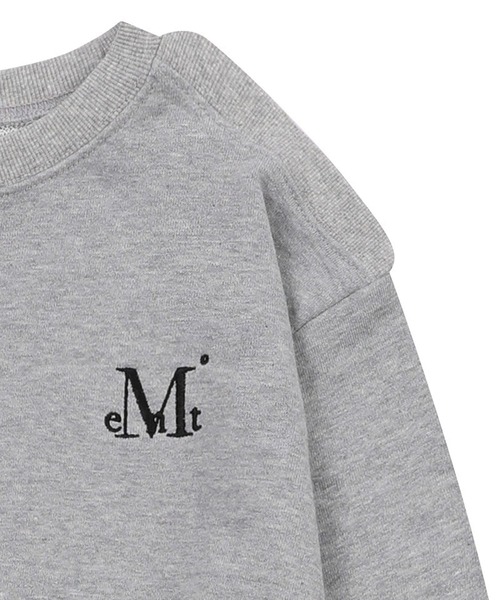 MUCENTムセント クローバーレタリングルーズフィットロングスリーブスウェット MUCENT（ムセント） トレーナー スウェット MUCENT／オフショルダー