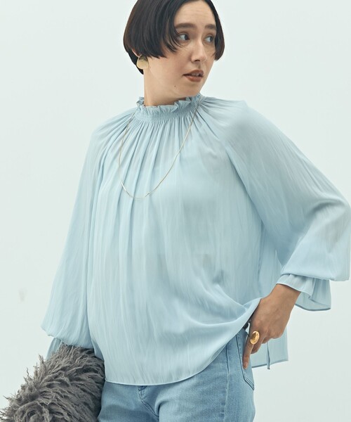 NOLLEY'S（ノーリーズ） ブラウス シャツ ウォッシャブル2WAY割繊衿