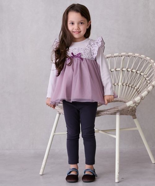 petit main レギンス スパッツ 「フワもちっと」ポケットレギンス