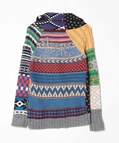 「Desigual」 ニットカーディガン M グレー レディース_画像2