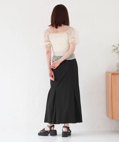 「archives」 半袖ブラウス MEDIUM グレー レディース_画像9