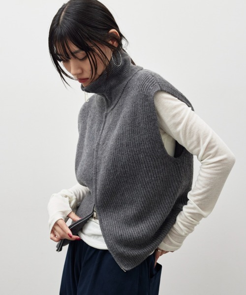 ペーパーニットベスト HANNE ベスト ジレ ドライバーズニットベスト レディース : ZOZOTOWN