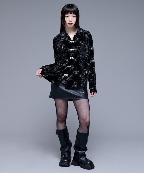 Ellno de Mavie（エルノデメヴィ） ブラウス シャツ チャイナメタル