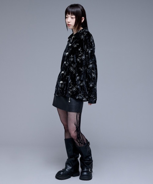 Ellno de Mavie（エルノデメヴィ） ブラウス シャツ チャイナメタル